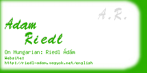 adam riedl business card